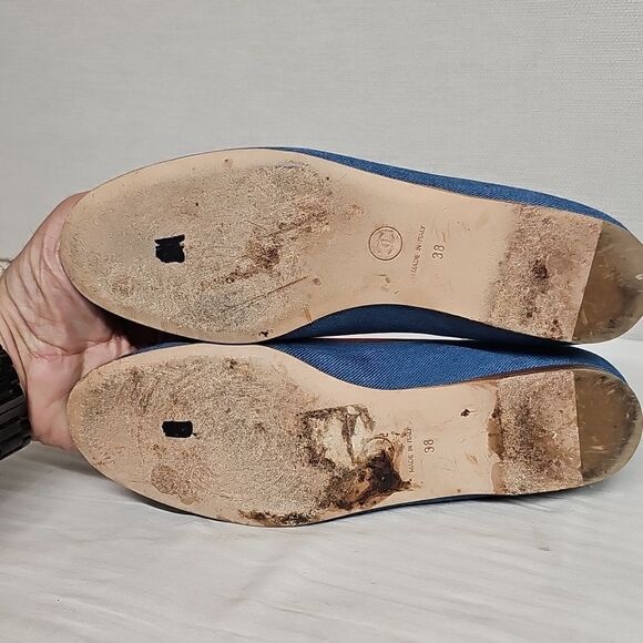 CHANEL BLUE DENIM FLATS BFPM-02-074 - Picture 4 of 6